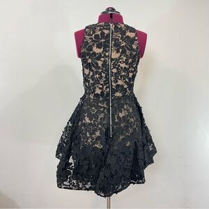 Chelsea Black Lace Mini Dress Cocktail Prom Formal Dress sz S